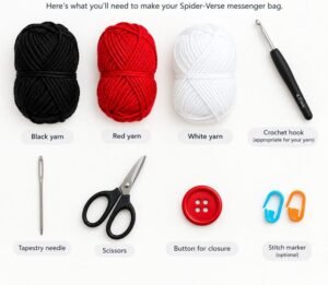 Spider Messenger Bag Crochet Pattern PDF, Granny Square Crossbody, Spider Purse Tutorial, Instant Download - Gallery Image 1